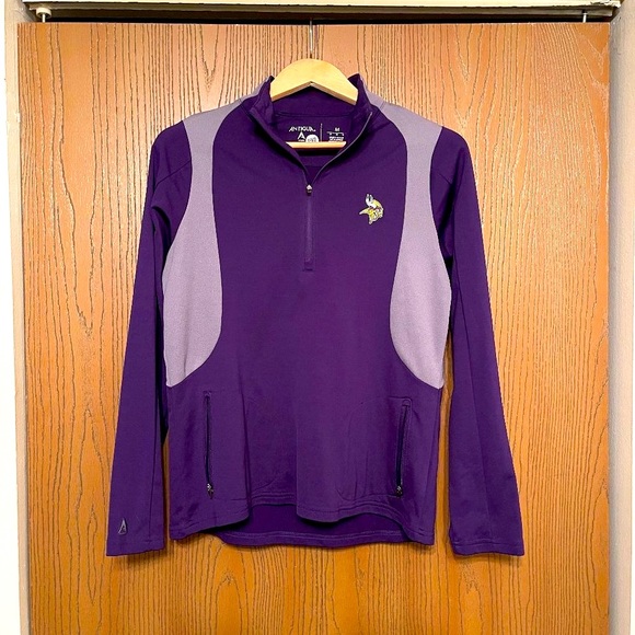 SALE: Women's Vikings Quarterzip Medium - Picture 1 of 2